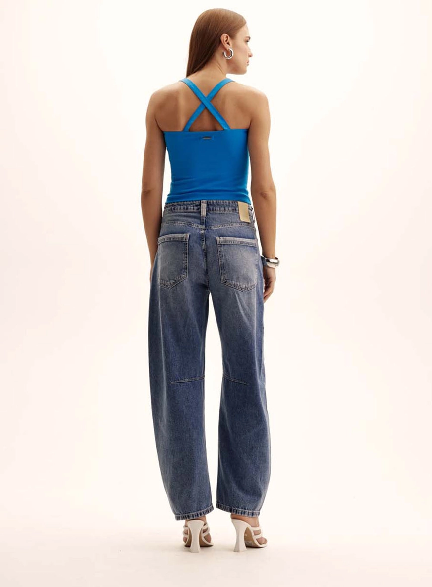 Blusa Feminina Small Alças Com Fivela Azul 5