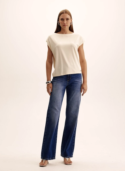 Blusa Feminina Comfort Manga Curta Drapeada