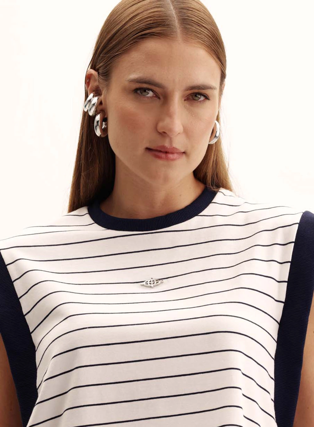 Blusa Feminina Comfort Com Manga Cavada Listrada Estampados 3