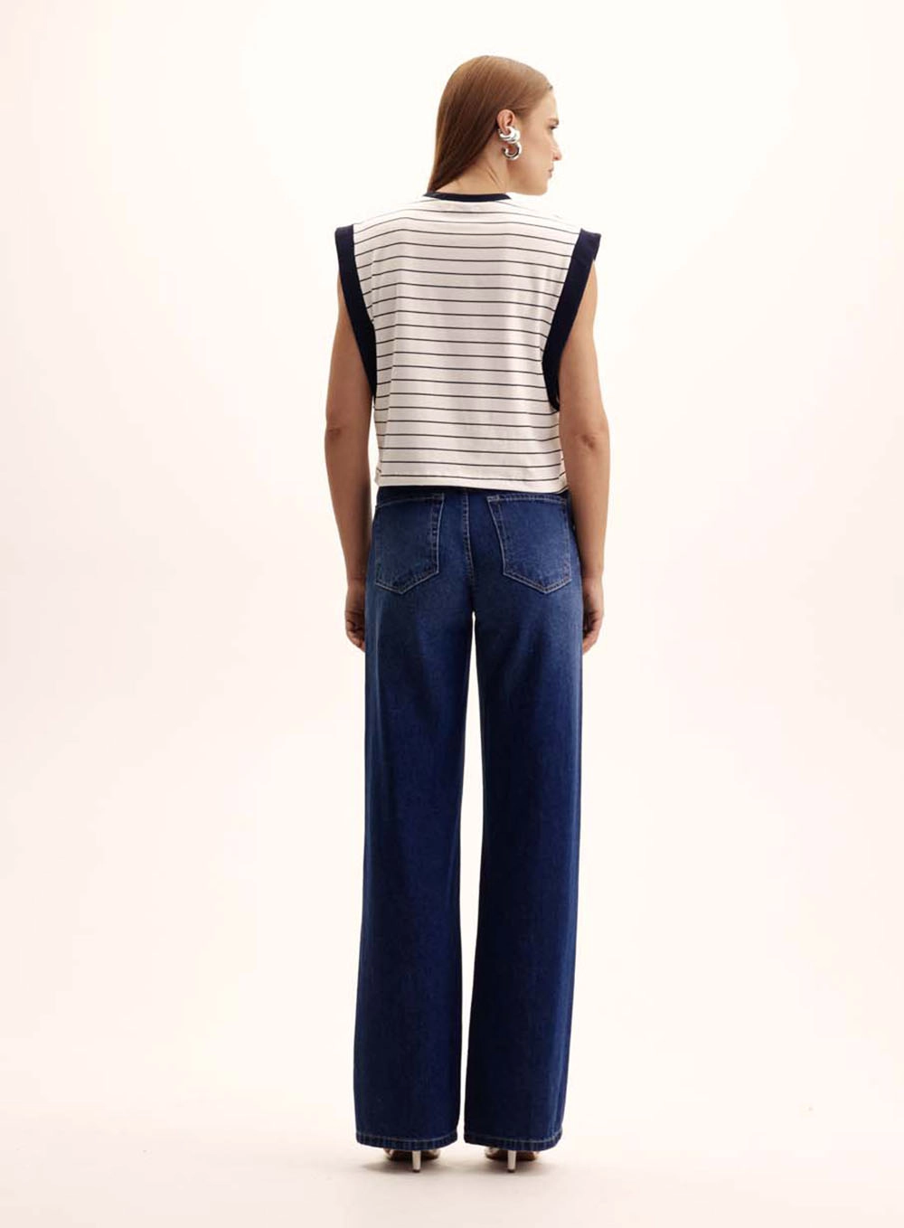 Blusa Feminina Comfort Com Manga Cavada Listrada Estampados 5
