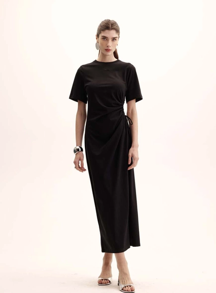 Vestido Comfort Midi Amarração Lateral