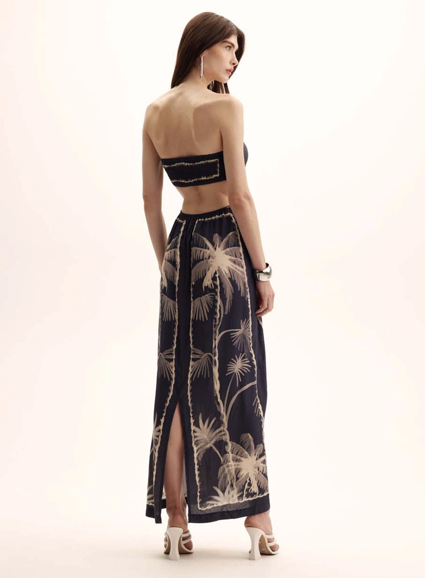 Vestido Seaside Breeze Longo Sem Mangas Estampados 3