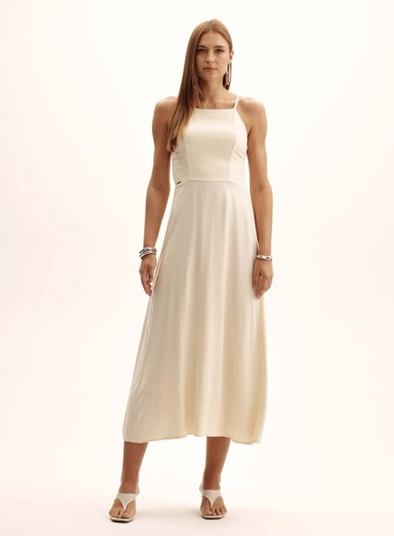 Vestido Comfort Amarração E Lastex