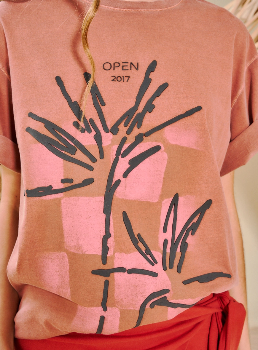 Blusa Feminina Oversized Estampada Marrom 2