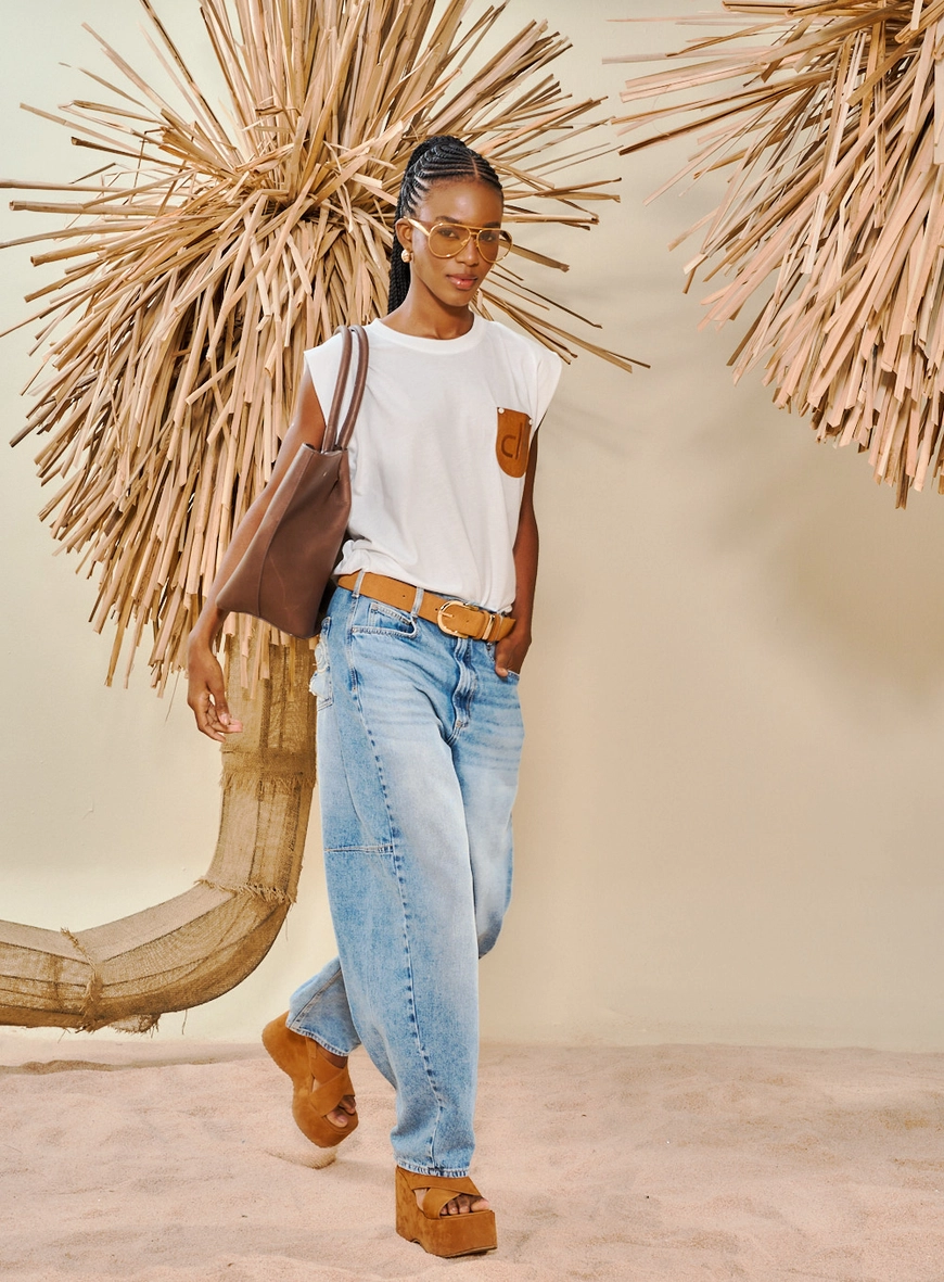 Blusa Feminina Muscle Tee Com Bolso Blusa Feminina Muscle Tee Com