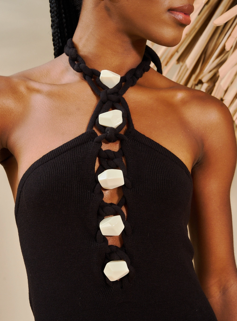 Vestido Longo Em Tricô Preto 2