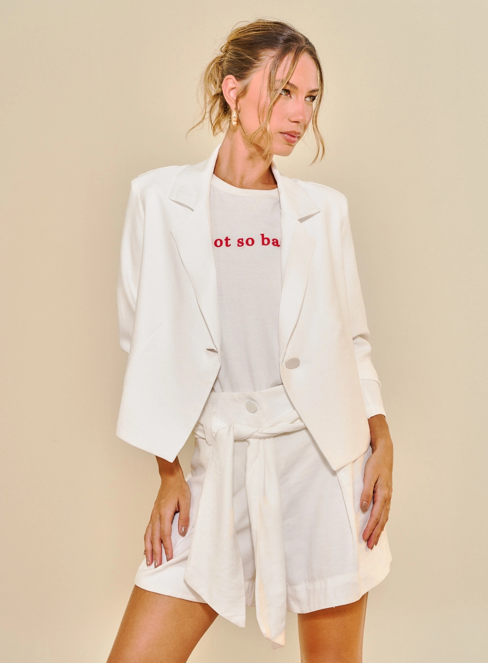 Blazer Feminino Alfaiataria Loose Off Shell 1