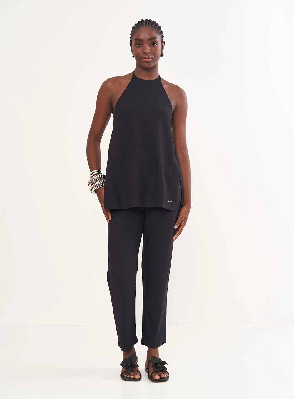 Calça Feminina Alfaiataria Preto