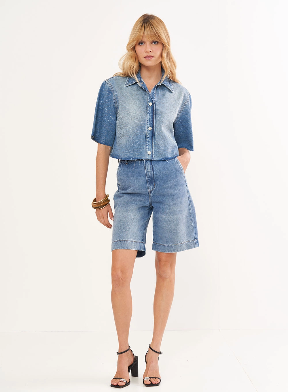 Bermuda Jeans Joana Índigo