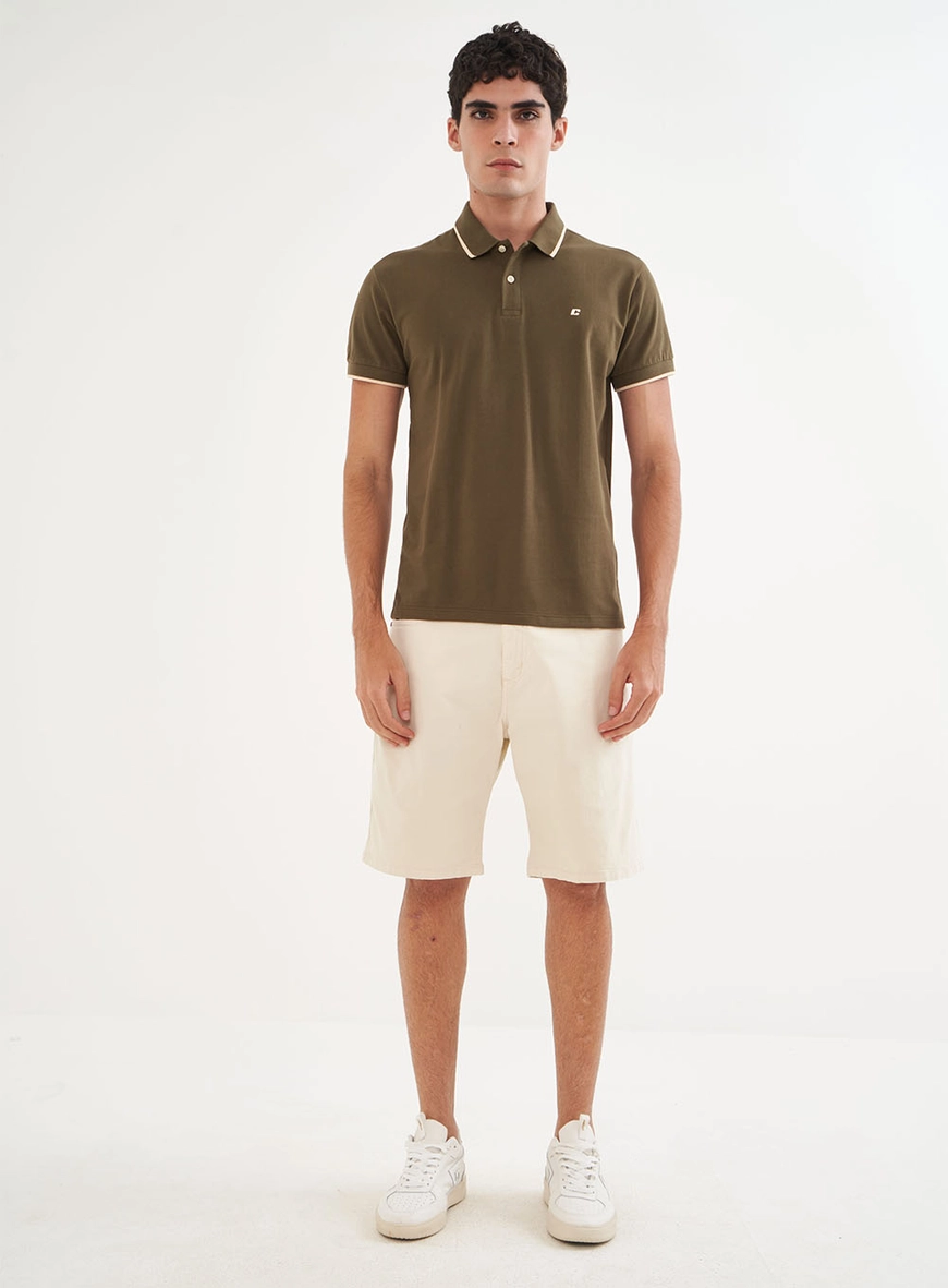 Polo Masculina Manga Curta Comfy