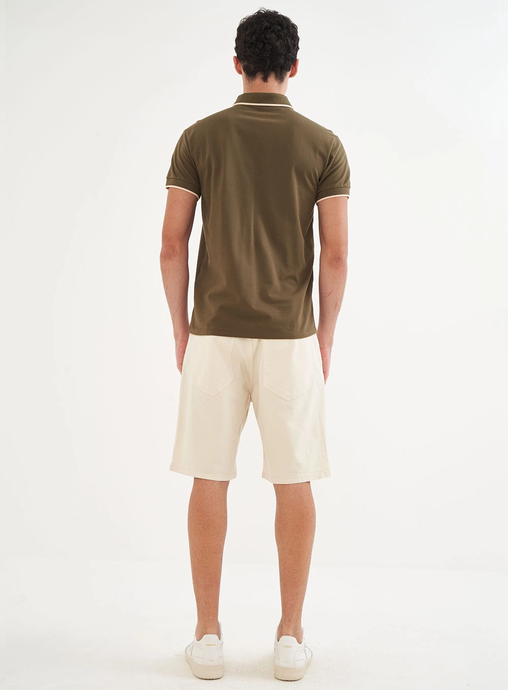 Polo Masculina Manga Curta Comfy Verde