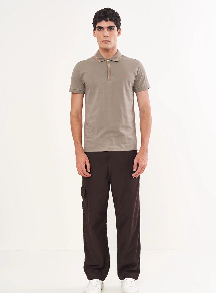 Polo Masculina Manga Curta Basic