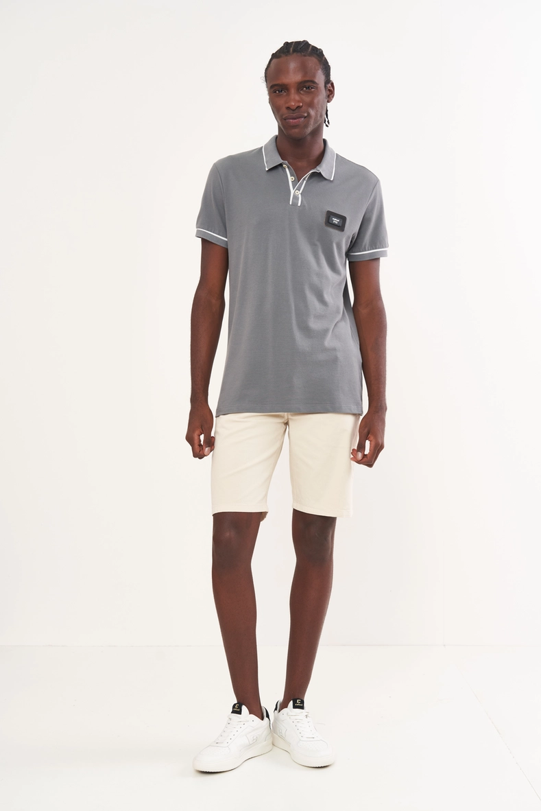 Polo Masculina Com Detalhes