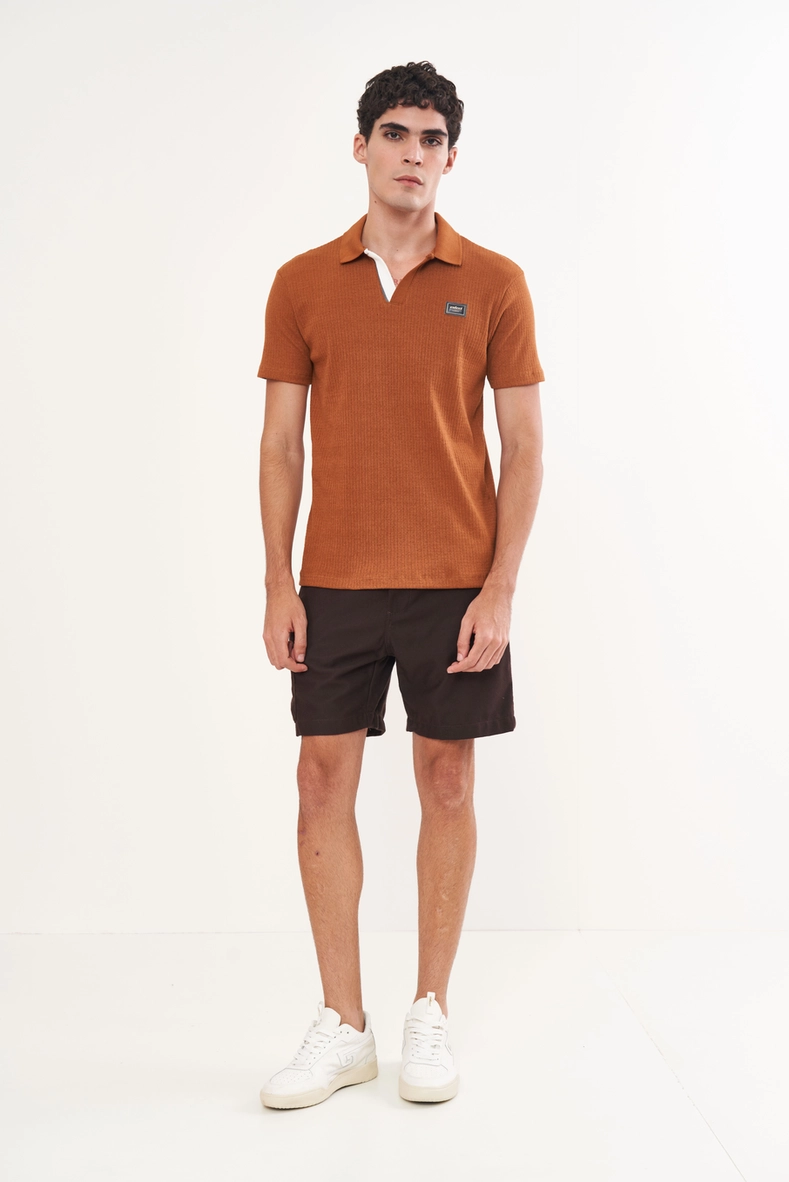Polo Masculina Canelada