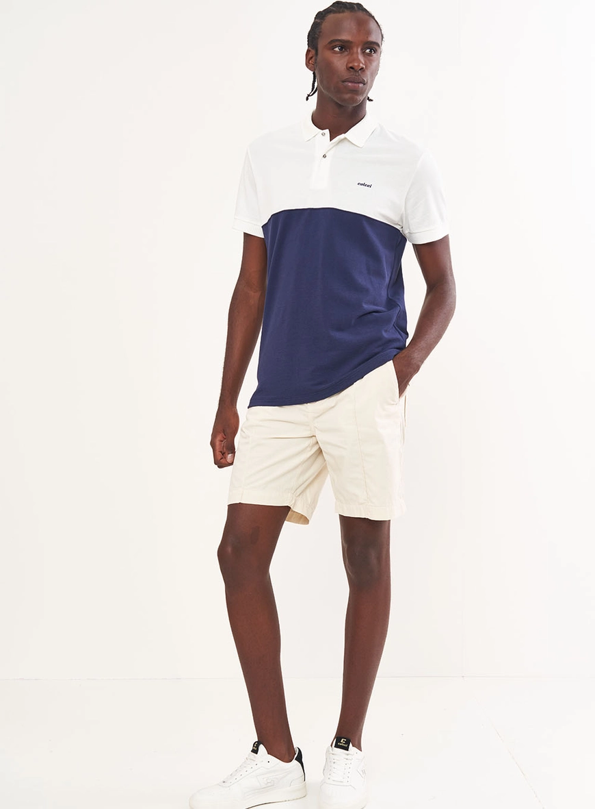 Polo Masculina Duo Color