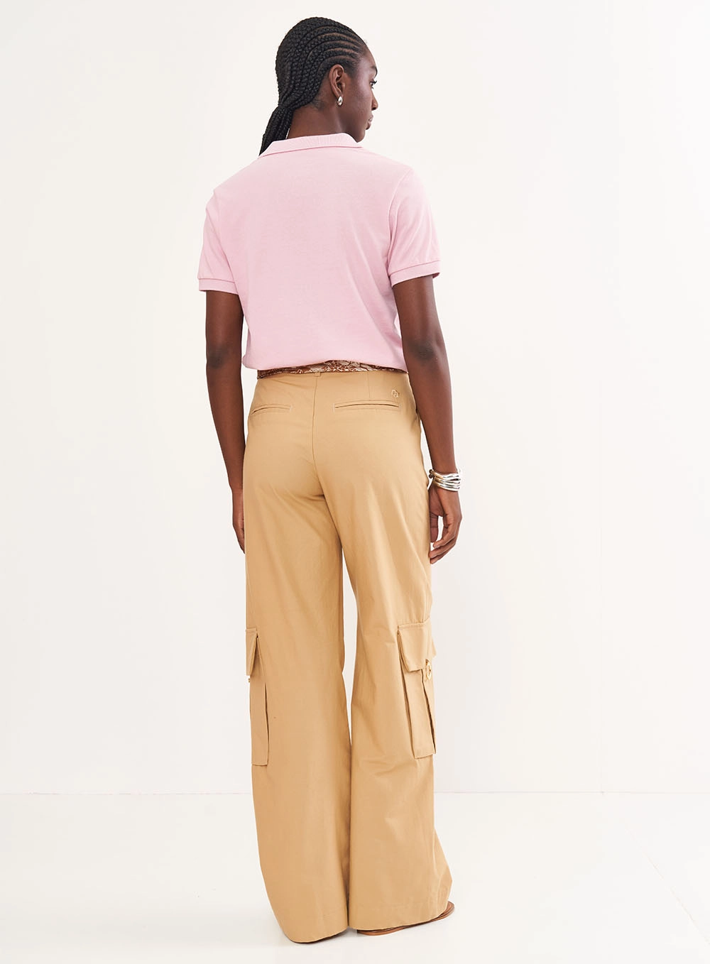 Polo Feminina Slim Rosa