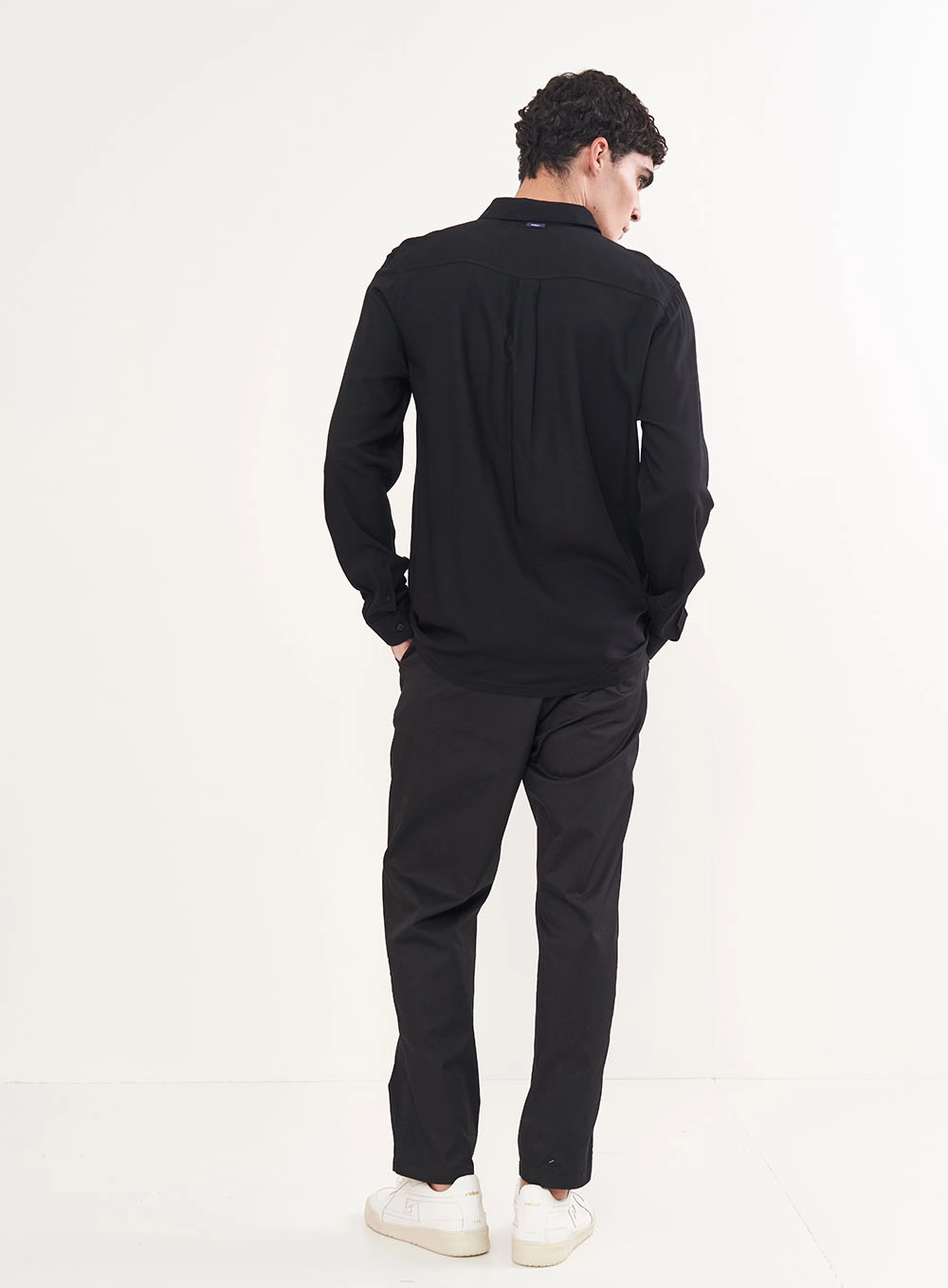 Camisa Masculina Manga Longa - Relax Preto
