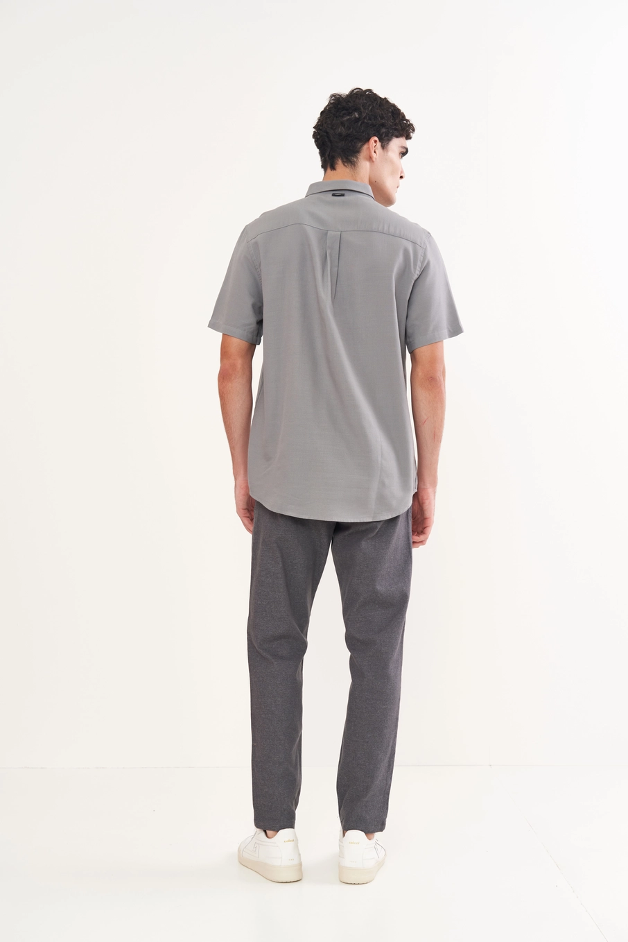 Camisa Masculina - Relax Cinza