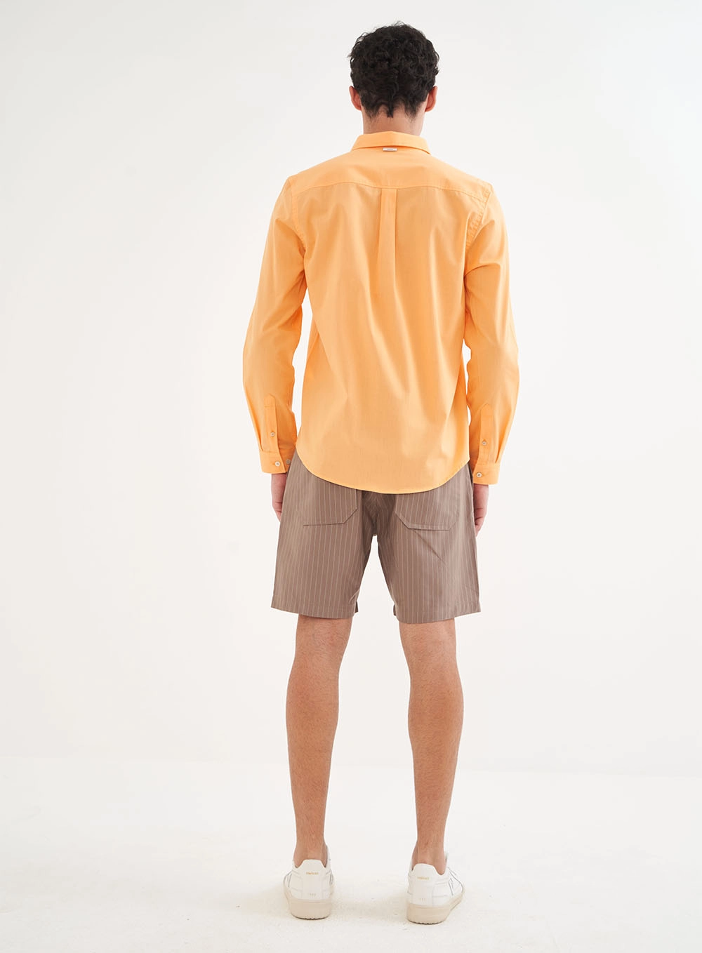 Camisa Masculina Manga Longa - Relax Laranja