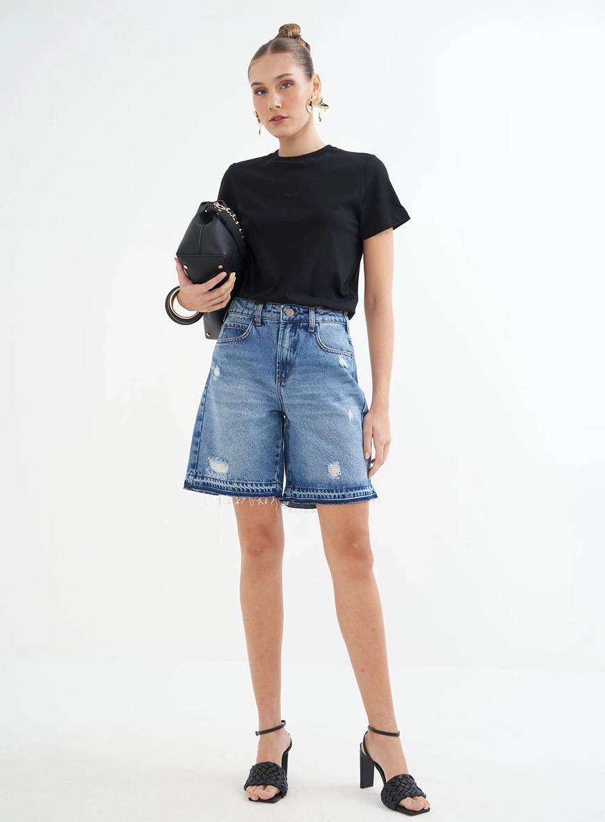 Camiseta Feminina Basic Manga Curta