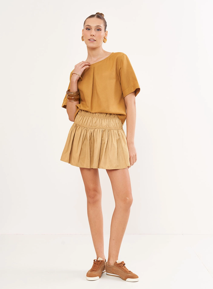 Camiseta Feminina Em Linho
