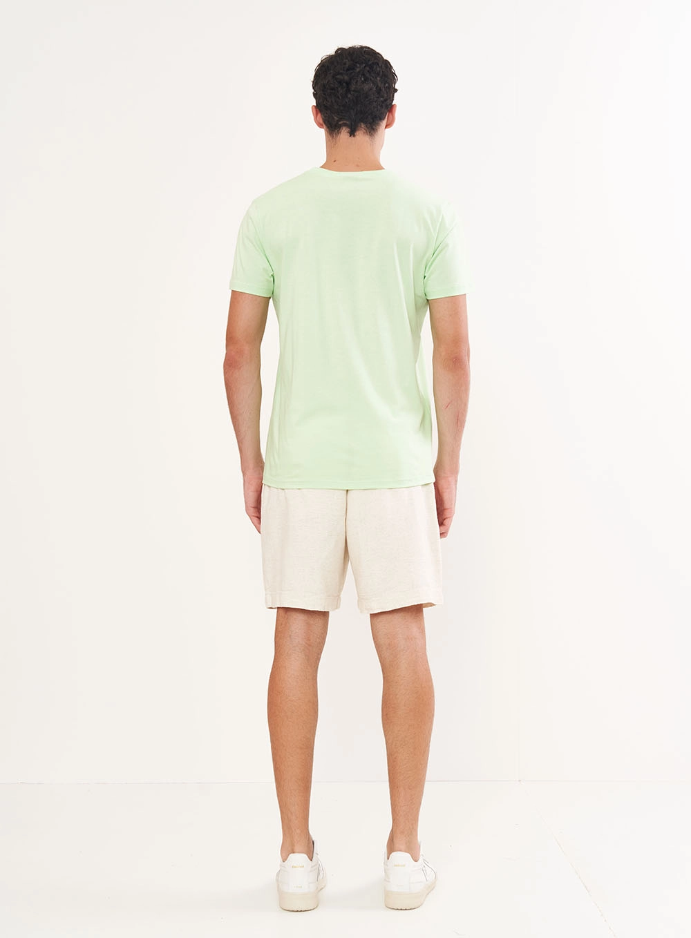 Camiseta Masculina Gola V Verde