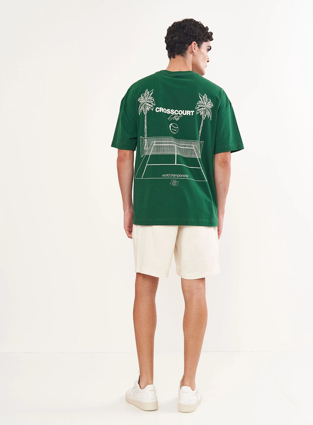 Camiseta Masculina Estampa Costas Verde