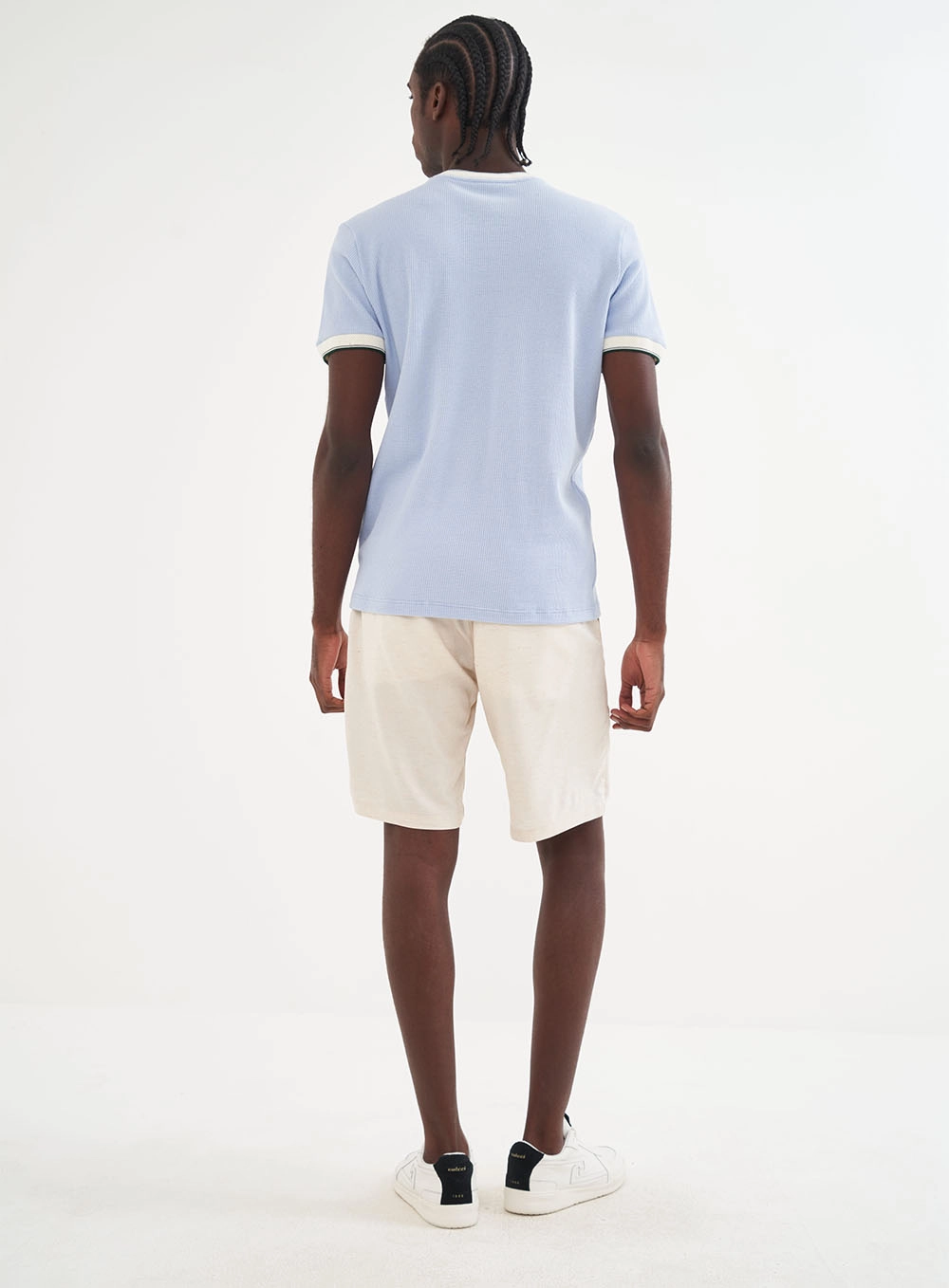 Camiseta Masculina Manga Curta Azul