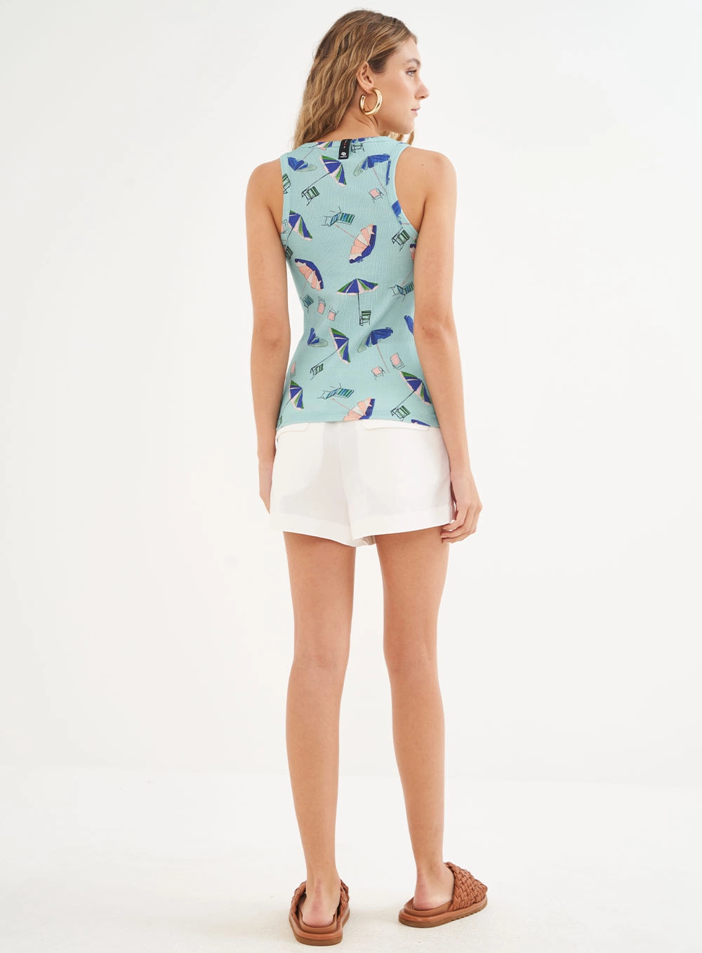 Regata Estampada Canelada Estampados