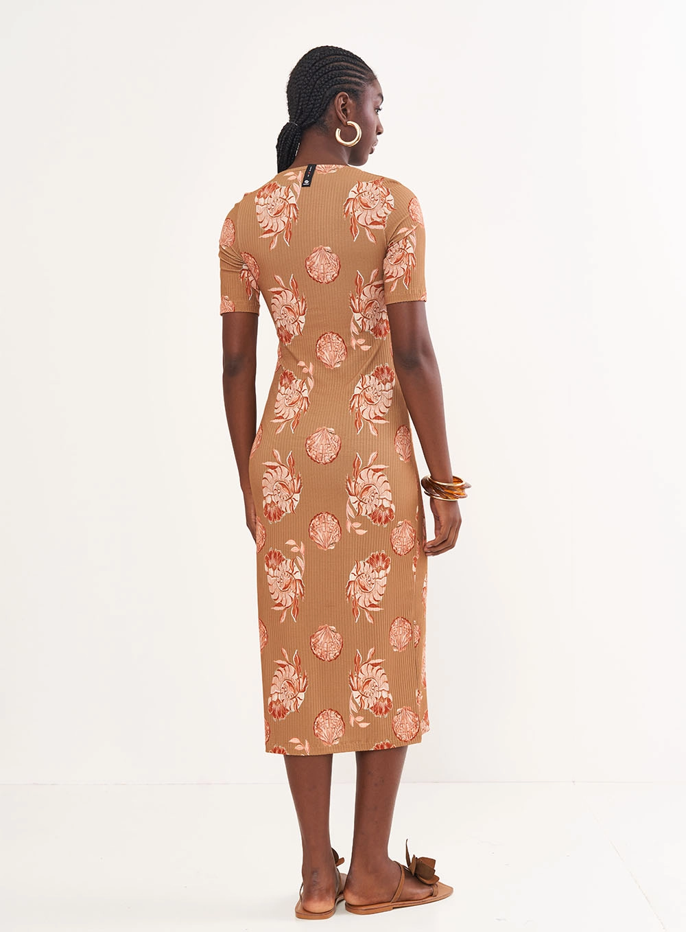 Vestido Estampado Midi Estampados