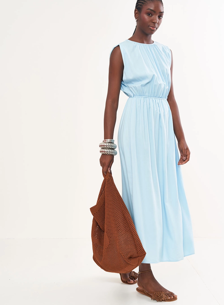 Vestido Midi Acinturado Comfort