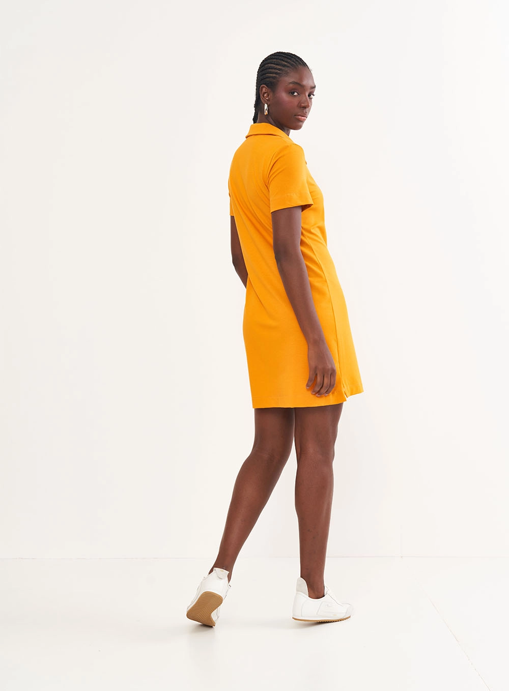 Vestido Manga Curta Comfy Laranja