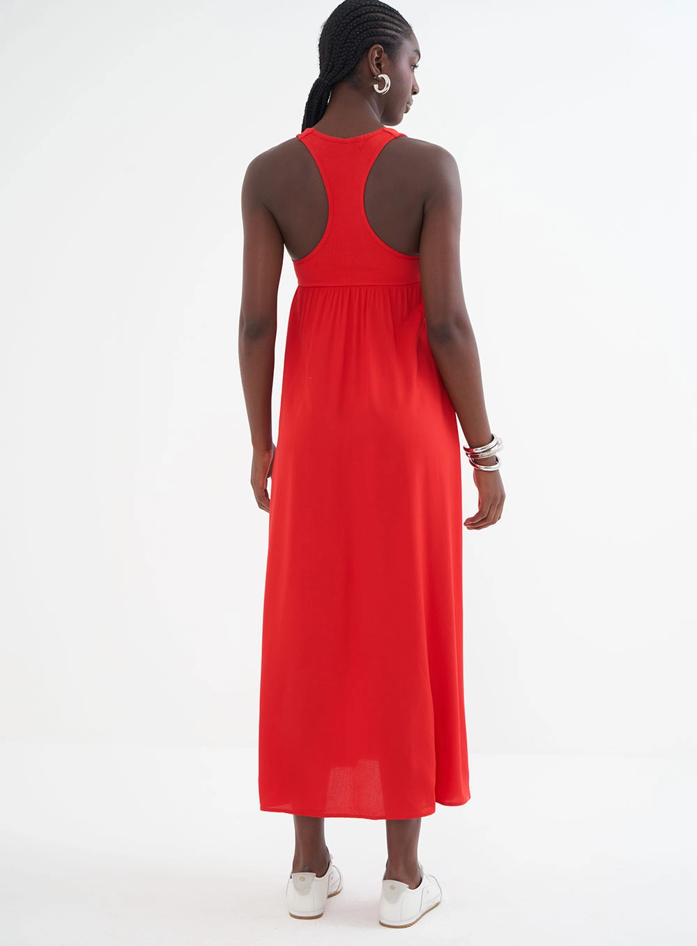 Vestido Midi Comfort Vermelho