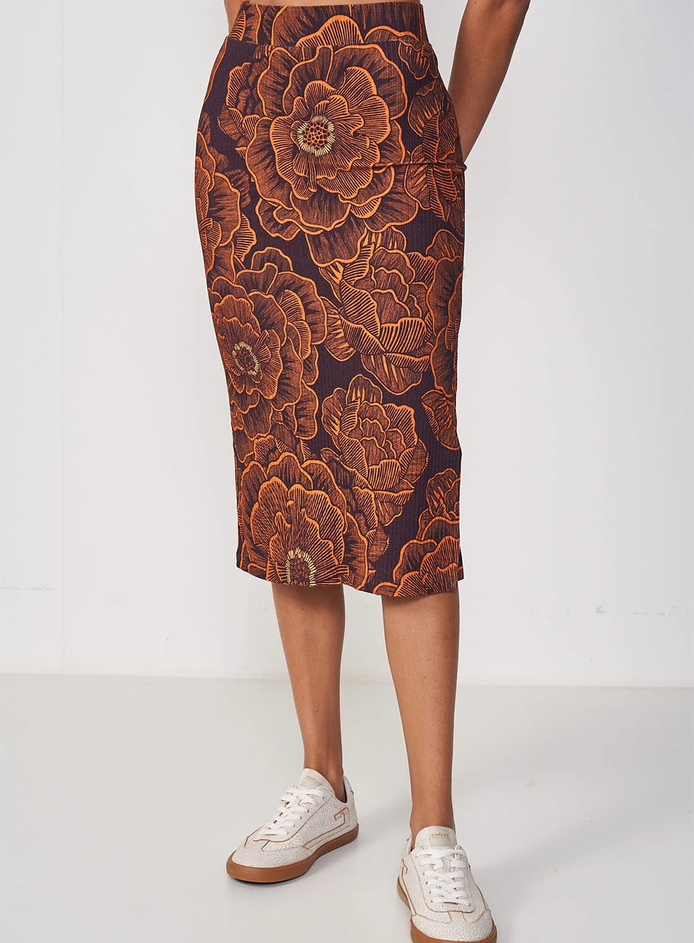 Saia Canelada Estampada Estampados