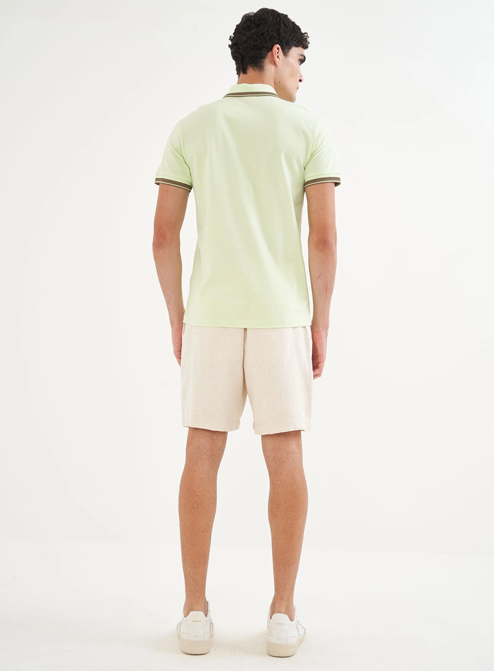 Polo Masculina Manga Curta Verde