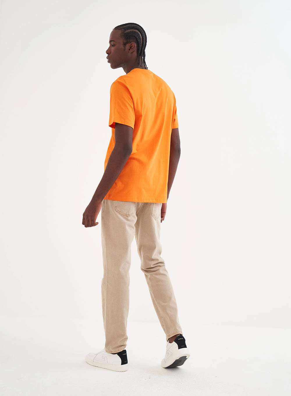 Camiseta Masculina Manga Curta Laranja