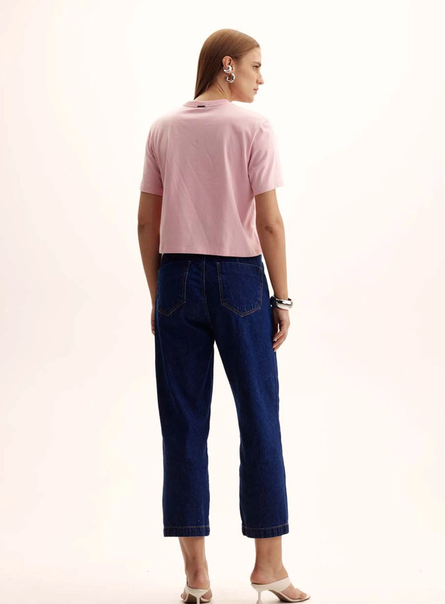 Camiseta Feminina Boy Malha Rosa 5