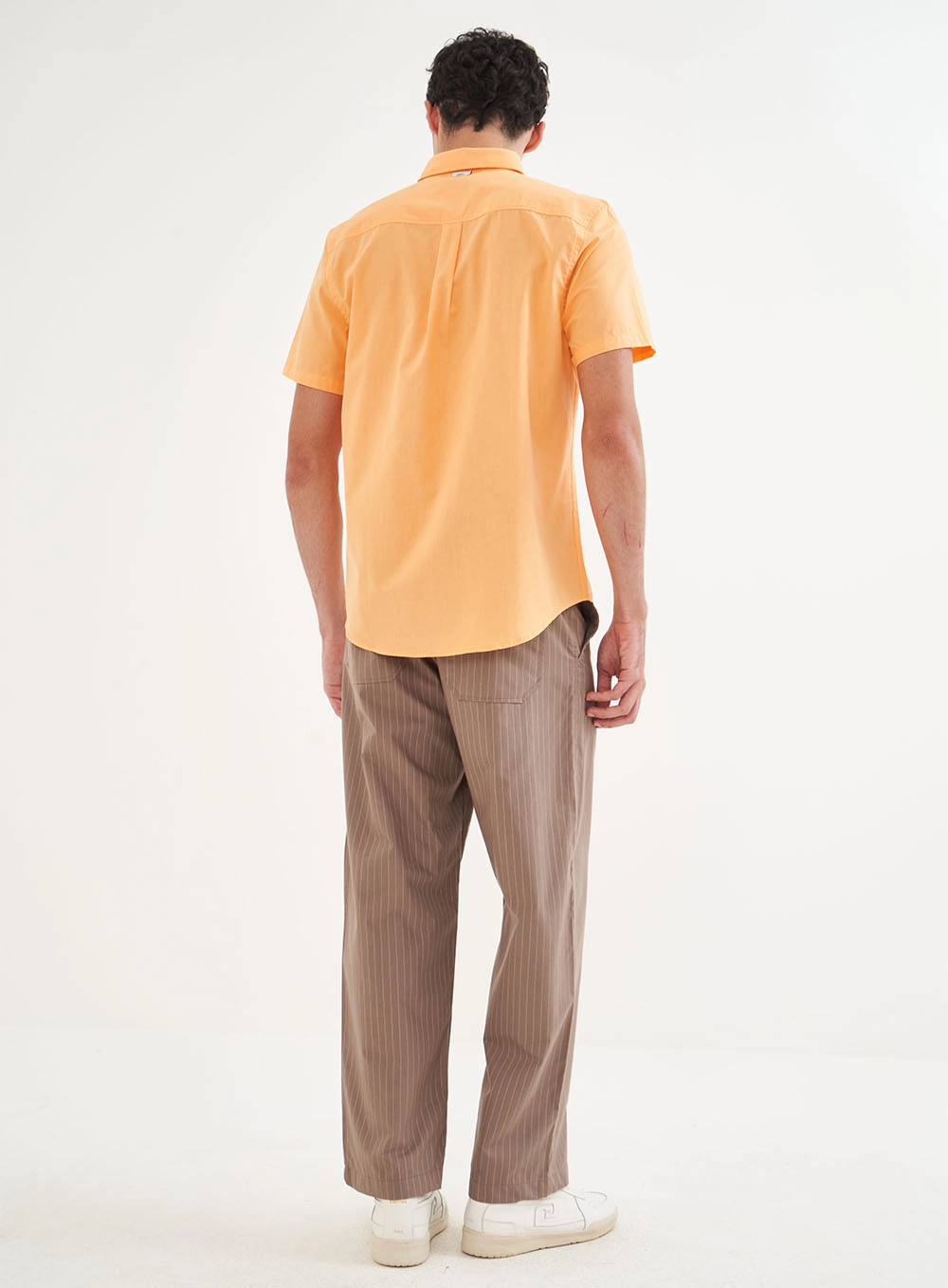 Camisa Masculina Manga Curta - Relax Laranja
