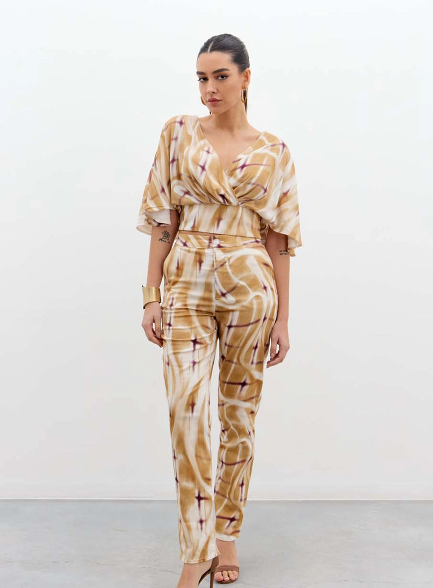Calça Feminina Slim Estampada Estampados 1