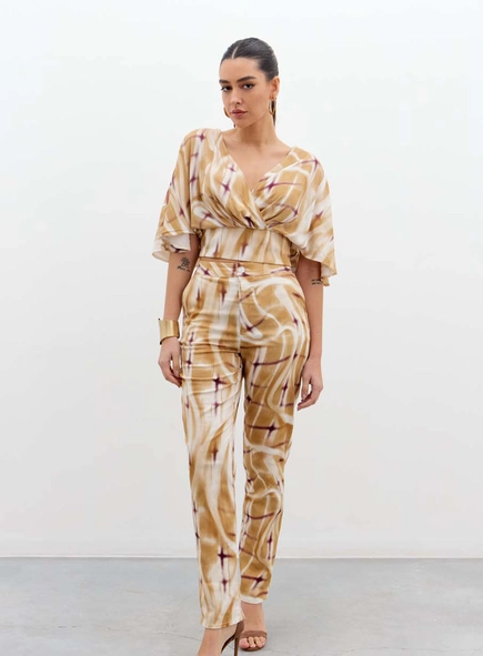 Calça Feminina Slim Estampada