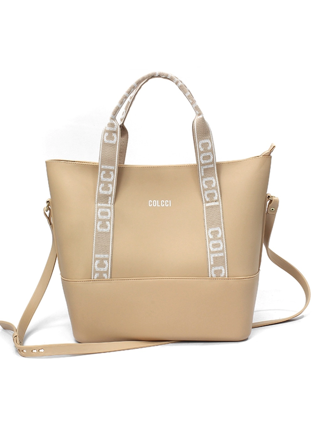 Bolsa Grande Alça Personalizada Bege
