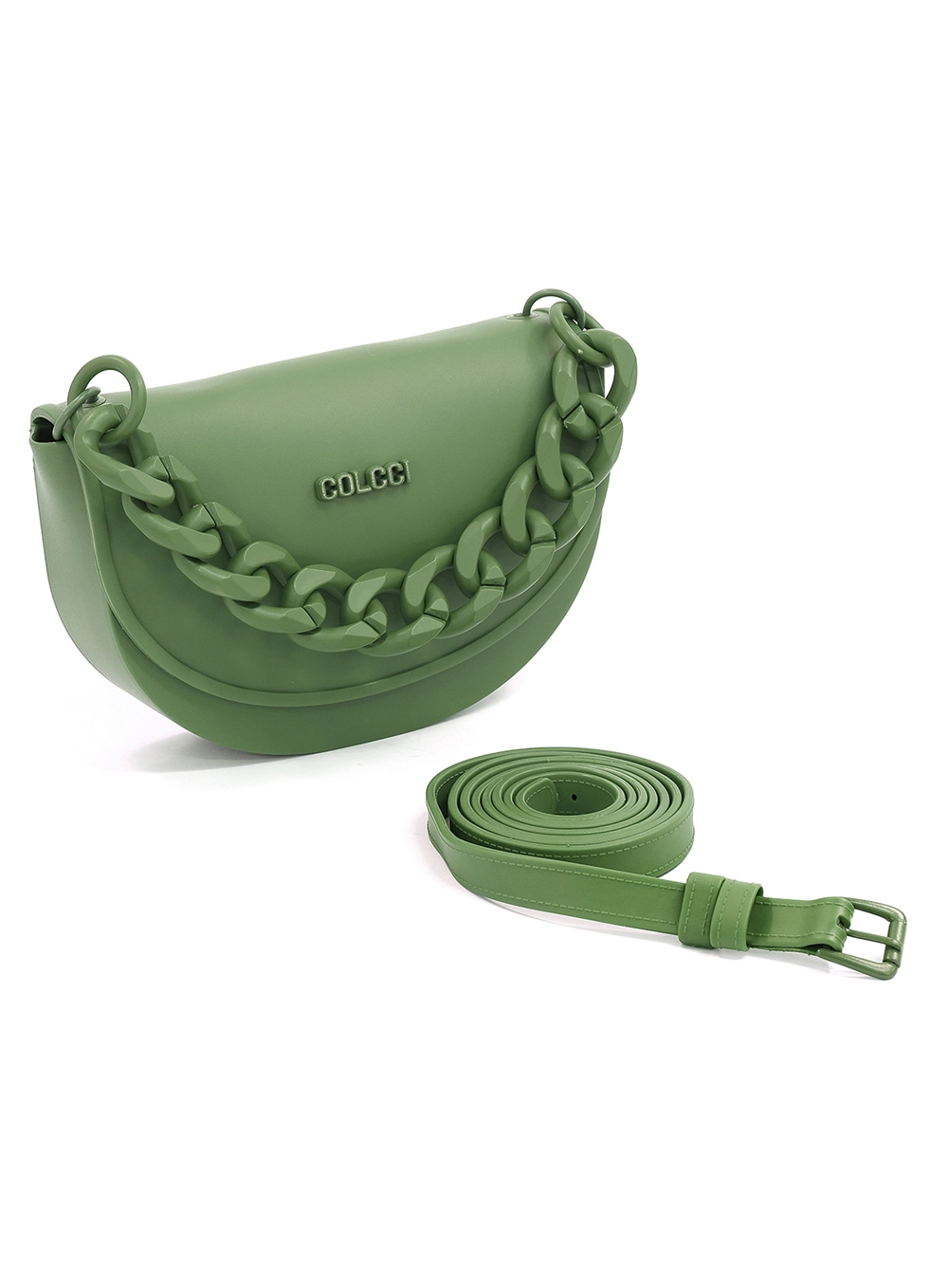 Bolsa Quebek Chunky Chains Verde