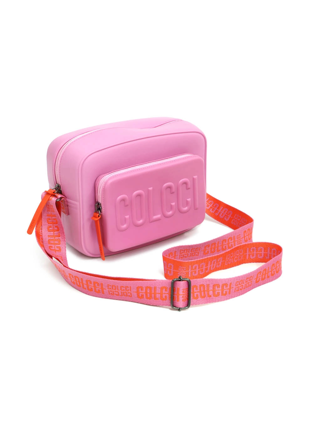Bolsa Xangai Com Bolsos Logomania Rosa