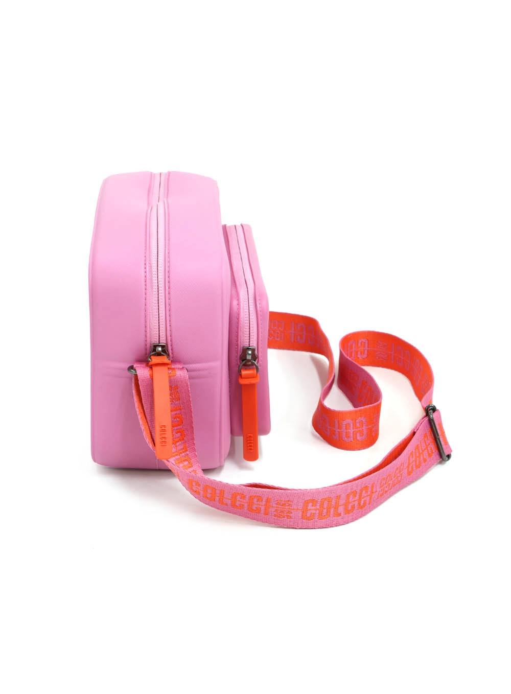 Bolsa Xangai Com Bolsos Logomania Rosa