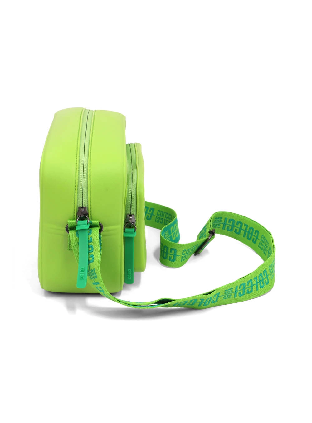 Bolsa Xangai Com Bolsos Logomania Verde