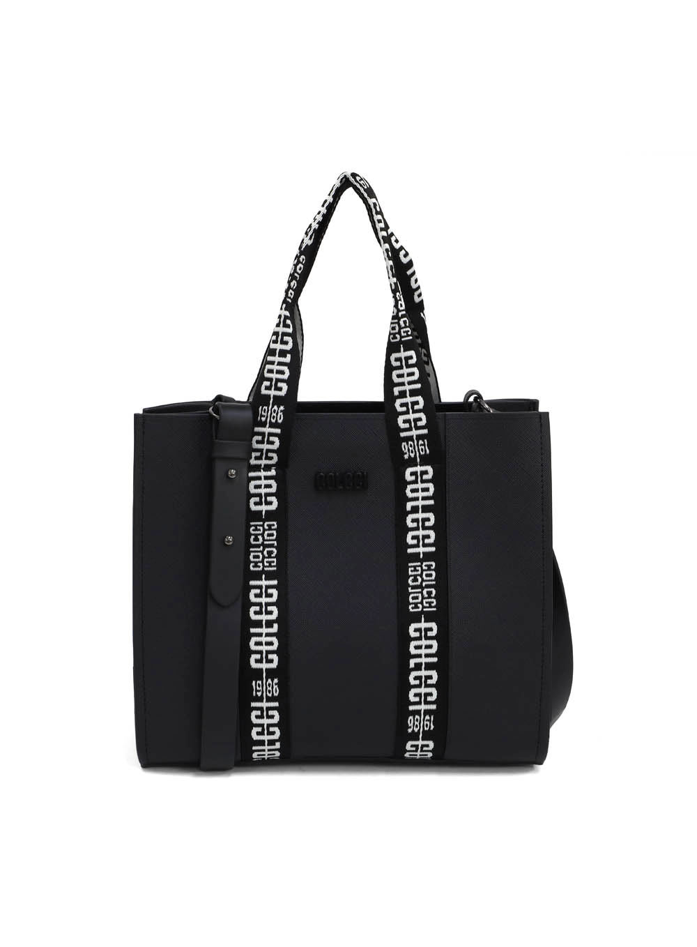 Bolsa Cairo Tote Alça Dupla Logomania Preto