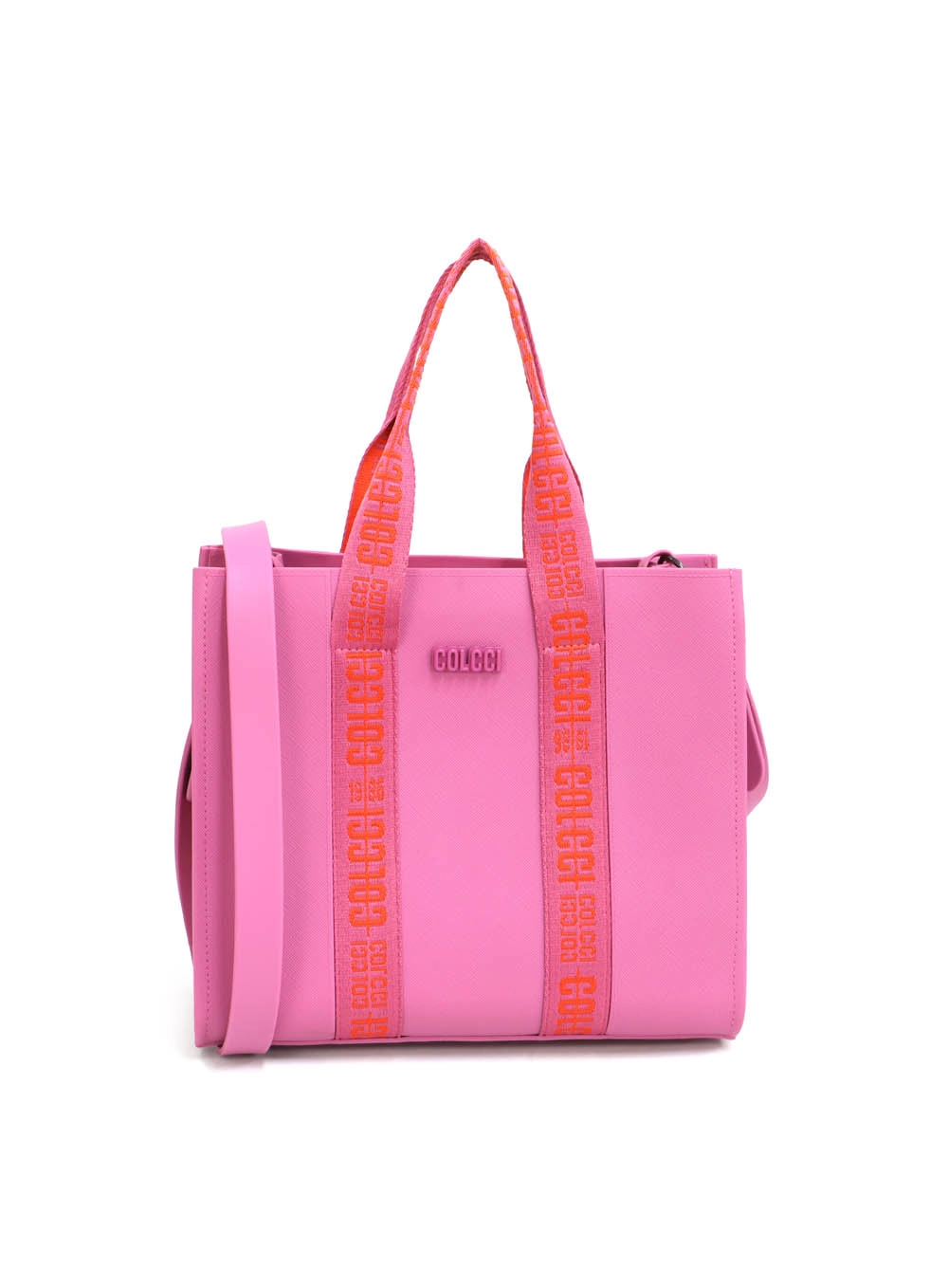 Bolsa Cairo Tote Alça Dupla Logomania Rosa