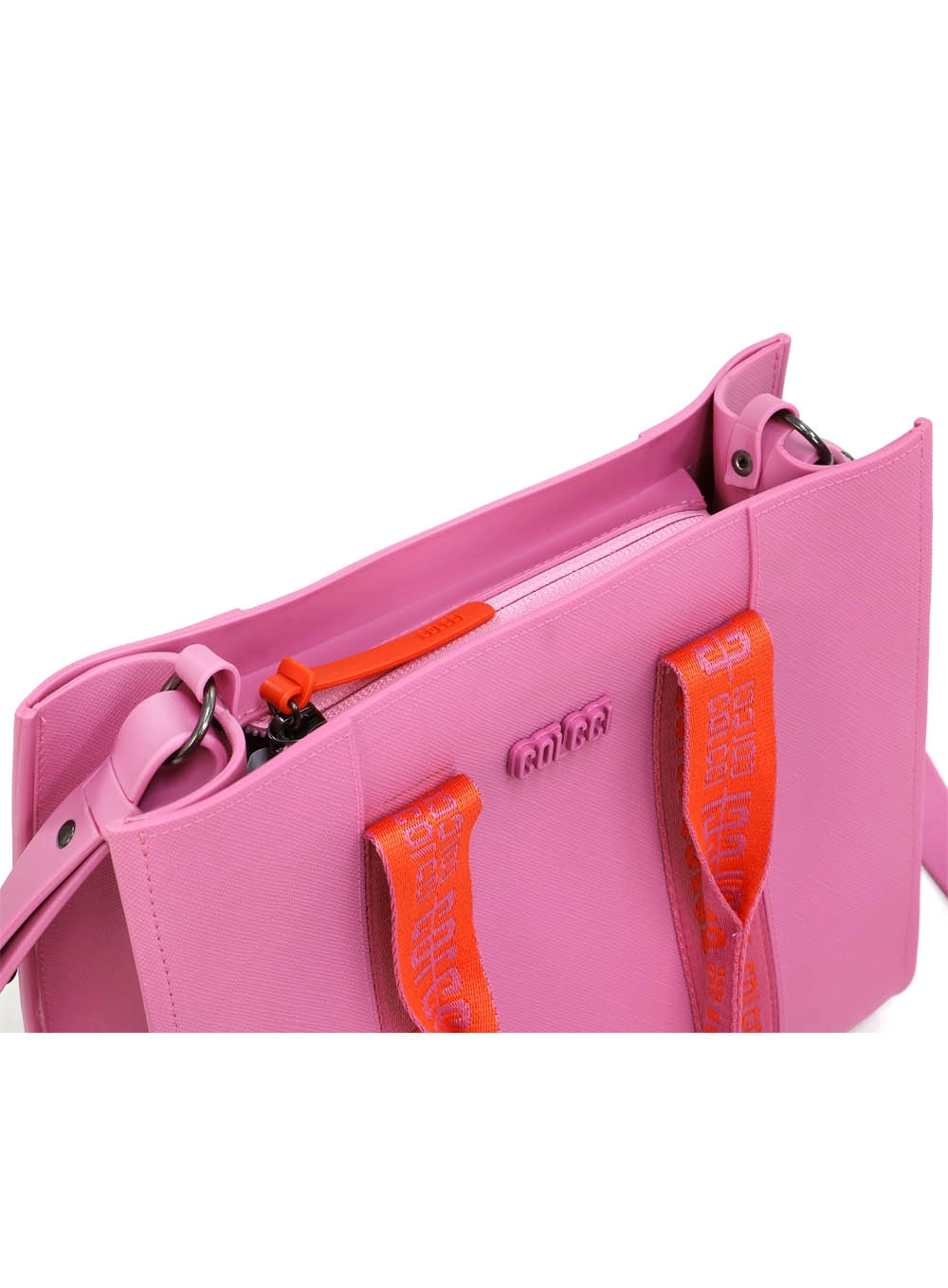 Bolsa Cairo Tote Alça Dupla Logomania Rosa