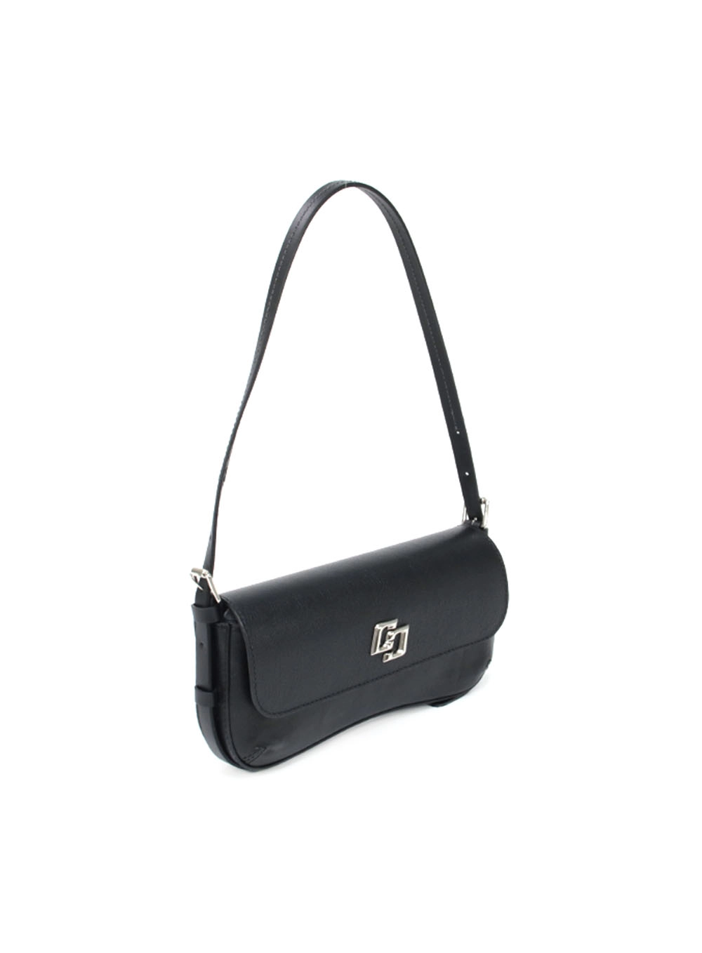 Bolsa Couro Boho Pequena Preto