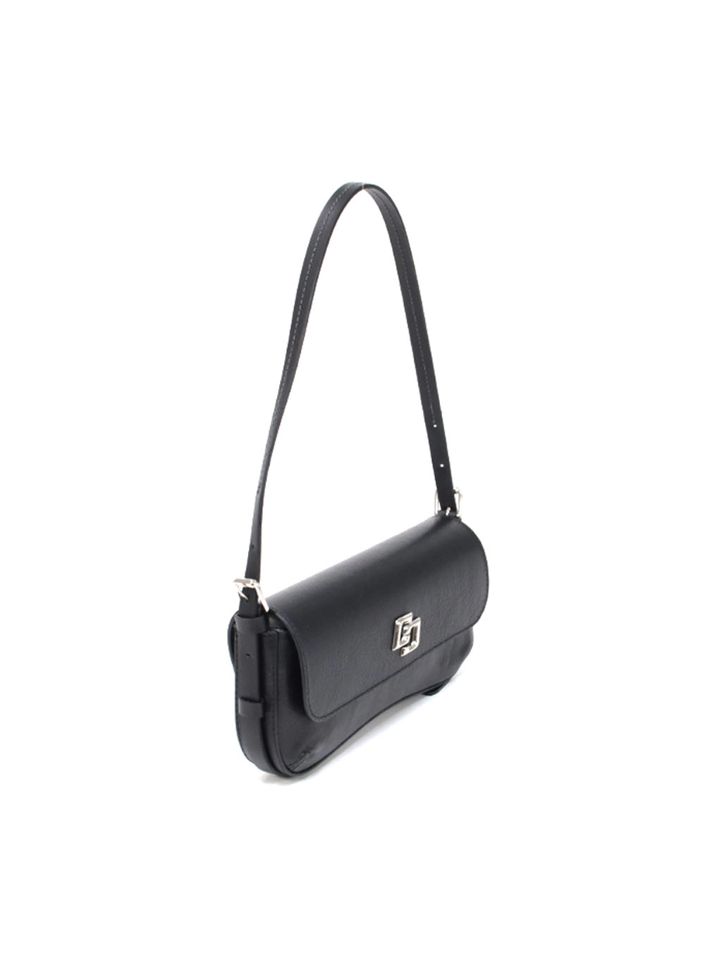 Bolsa Couro Boho Pequena Preto